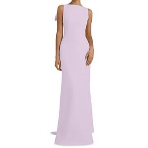 Safiyaa Celestia Draped Back Gown in Lavender Size 38 FR / 6 US